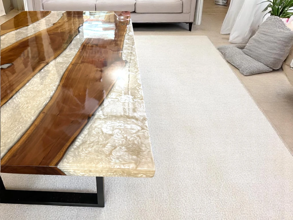 White River Table Epoxy : Customized Wooden Furniture